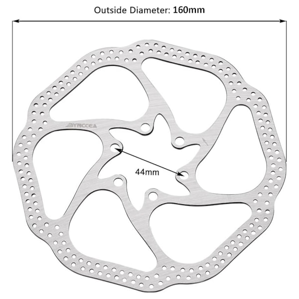 160mm Cykel Skivebremse Rotor Hs1 med 12 Bolte til MTB 2 Pakker