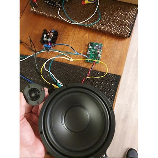2 stk. Diskant 1,5 tommer 6 Ohm 30W Dome Silkefilm Diskant Hifi Diskant Højttaler Lydhøjttaler med Varmespreder
