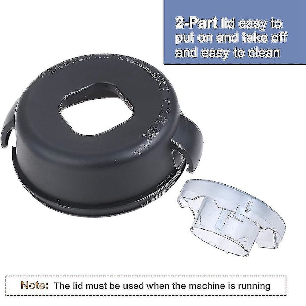 Ersättningsdelar 2-delad lock och propp för Vitamix 5200 5000 64-ounce