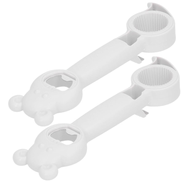 2-pack 4-i-1 Burköppnare Universell Bärbar Manuell Dryckflasköppnare