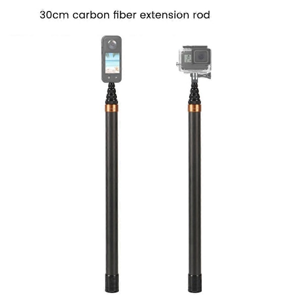 Kulfiber Selfie Stick 300CM Udtrækkelig Selfie Stick til X3/GO3// Selfie Stick A
