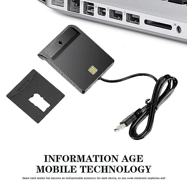 ROCKETEK SCR1 USB 2.0 Smartkortläsare ID SIM Bankkort Adapter