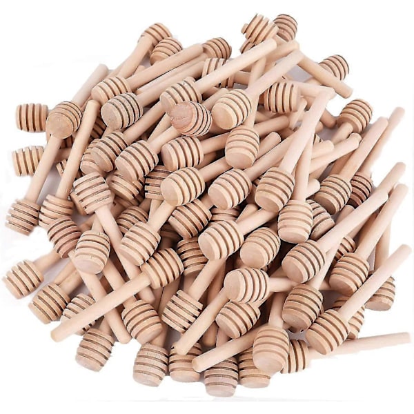 50 Pakk Mini Trehonning-Dippepinner - 3 Tommer Honning-Dippe Servering For Honning Dispensering Drypp Honning Og Bryllupsfestgaver