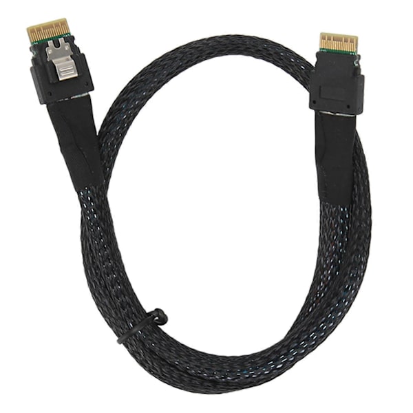 Smal SAS-kabel upp till 12 GBPS Tennpläterad Koppar Flexibel Stabil Säker Micro SATA-kabel för Desktop-chassi HDD 0,5 meter / 1,6 fot