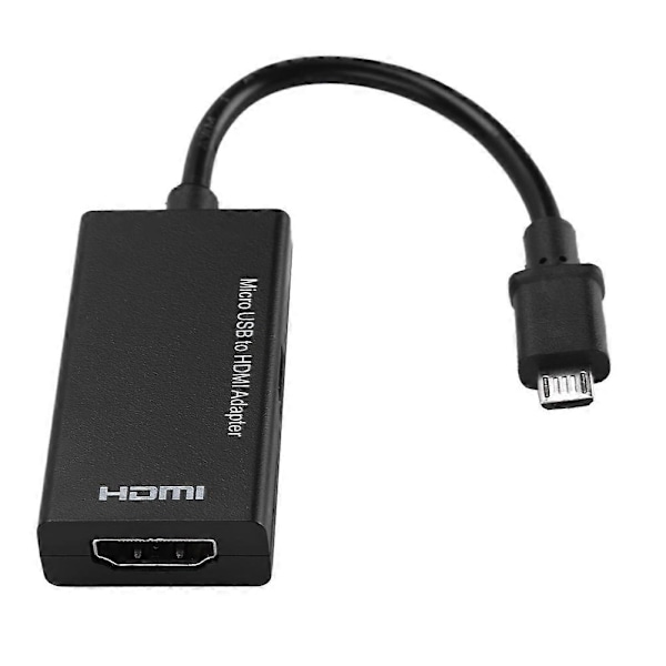 1080P Micro USB till HDMI-adapter 8-kanals stereoljud 5-stifts HDMI-videoadapter för Android