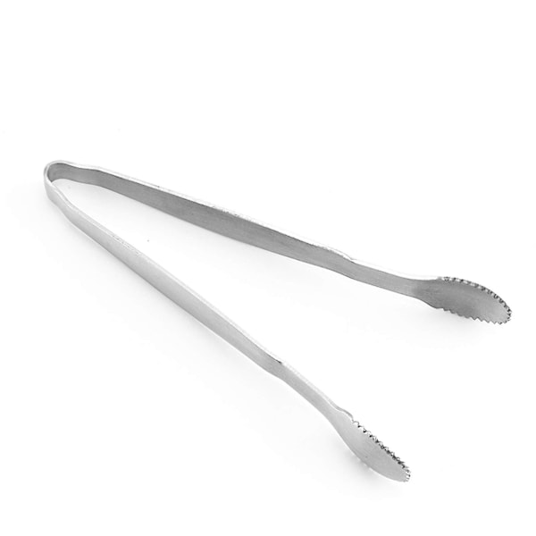 2 stk Mini Servertang i Rustfritt Stål Små Forrettertang Sukkertang 4-tommers Små Servertang