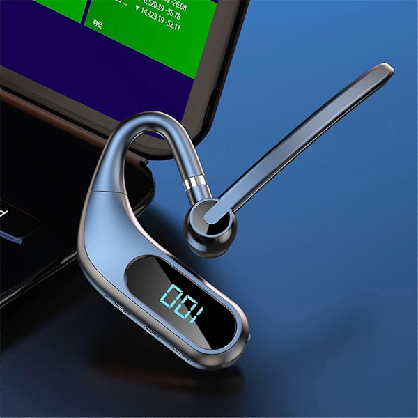 Bluetooth-headset med digital display, trådlösa TWS-hörlurar, 5.0, för bilkörning, in-ear, handfri, IPX5
