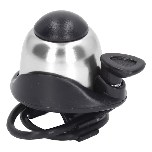 Cycling Bike Horn Aluminum Alloy Scooter Horn Mountain Bike Rubber Band Bell Replacement Silver