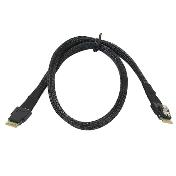 Smal SAS-kabel upp till 12 GBPS Tennpläterad Koppar Flexibel Stabil Säker Micro SATA-kabel för Desktop-chassi HDD 0,5 meter / 1,6 fot