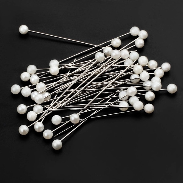 Trykknåler, kartnåler 200 stk 1,5 i Pearlized Ball Head Pins Rette Pins Synåler for DIY-søm