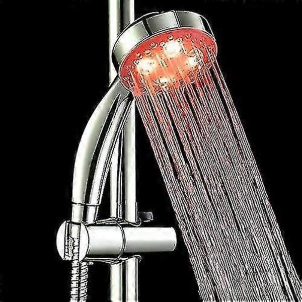 LED-Duschhuvud med Färgbyte, 7 Färger Handhållen LED-Duschhuvud Badrumsduschhuvud, LED Högtrycksduschhuvud Vattenbesparande Spray