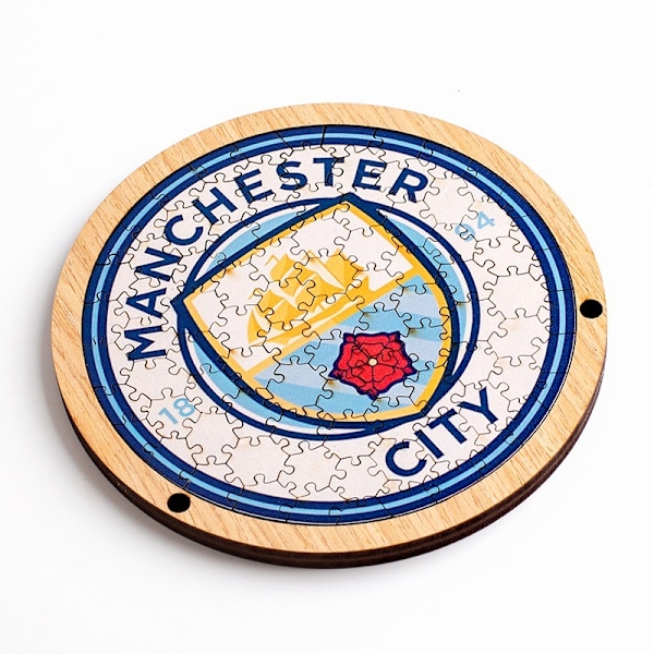 Manchester City Træpuslespil, 91 brikker Manchester City