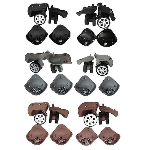 2 stk A79 Trolley Caster Erstatningshjul for Koffert/Reiseveske med Skruer