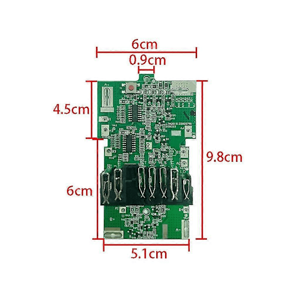 Bsl36a18 Litium-jon Batteriskyddskort Pcb Kretskort För 36v 18v Multivolt Mv