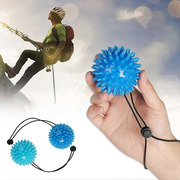(2-pack) - Justerbar handledsrem för att förhindra fall - Lämplig för barn, seniorer och vuxna - Stressbollar lindrar handleds- och tummesmärta