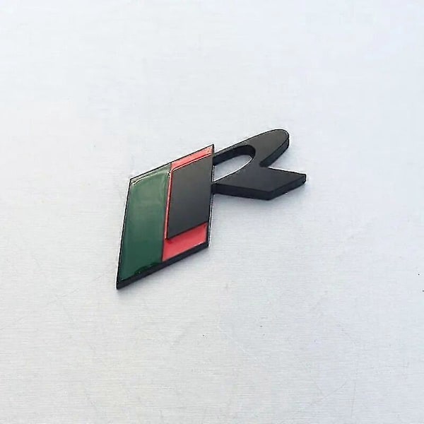 3D Metal Chrome Musta Logo R S Kirjaimet Emblem Automerkki Takaluukun Tarra Jaguar Xkr Xjl R S Kirjaimet Tarra Tarvikkeet