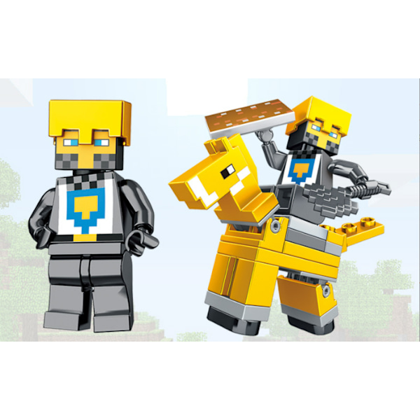 Minecraft byggklossar minifigurer