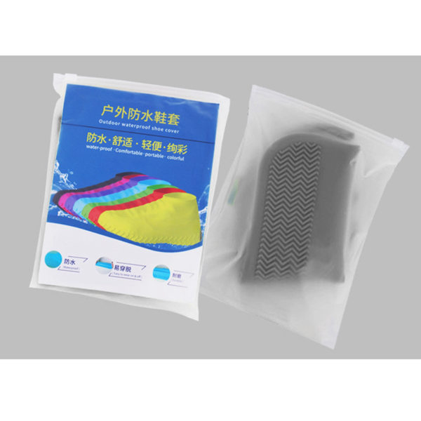 YI 1 par vattentäta silikonskoskydd återanvändbara utomhus regnsäkra regnskoskydd för män kvinnor grå S 20,9 cm för 28-34 storlek