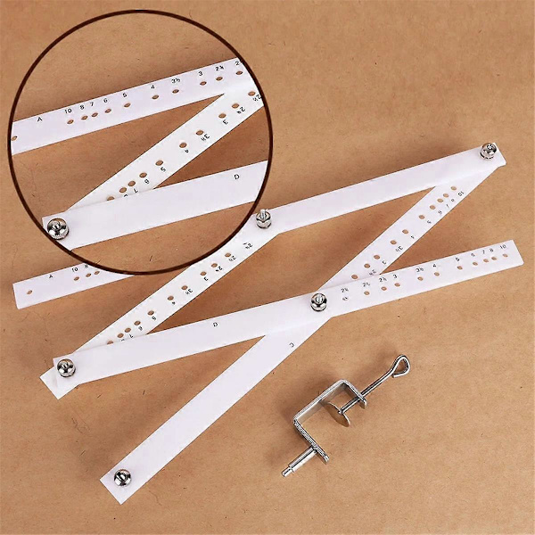 Scale Excellent Folding Ruler Artist Pantograph Kopieringslinjal Tegn Forstørrer Reduceringsværktøj Til Kontor S