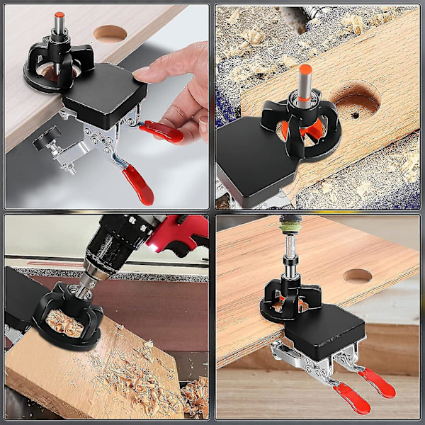 Hinge Jig 35mm Dörrskåpshängelsmall, Dold Hängelsmall, Borrguidelokalisator för Skåp och Garderober
