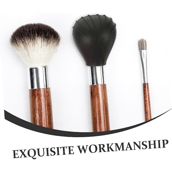 4 stk. Makeupbørste Støvdæksel Silikone Børsteholder Makeupbørste Beskytter Silikone Makeupbørste Dæksel Makeupbørste Holdere Makeupbørste Dæksler til Tra