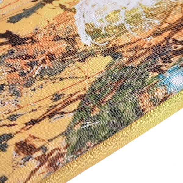 Bruseforhæng Vandtæt polyester skimmelresistent fortykket polyester bruseforhæng 3D digital print stor størrelse 180*180 (løv)