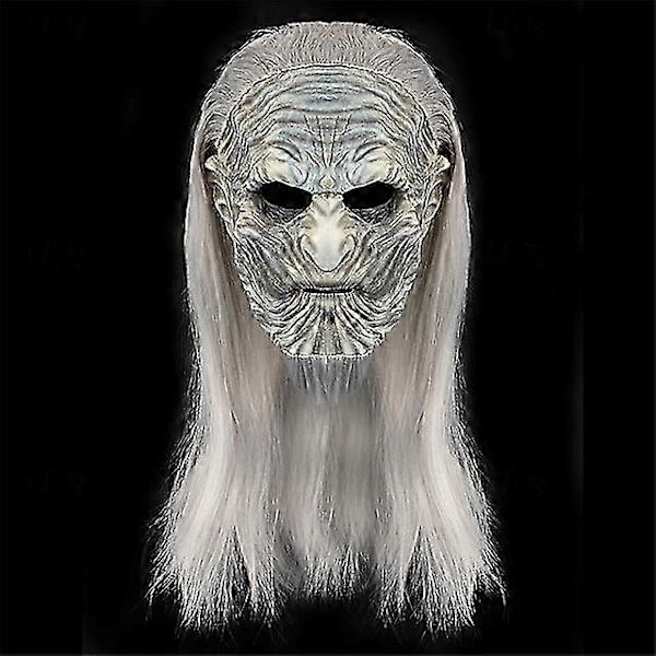 Halloween White Walker Maske Halloween Rekvisitter Voksne Menn Unisex Horror Skummel Kostyme Halloween Karneval Enkle Halloween Kostymer