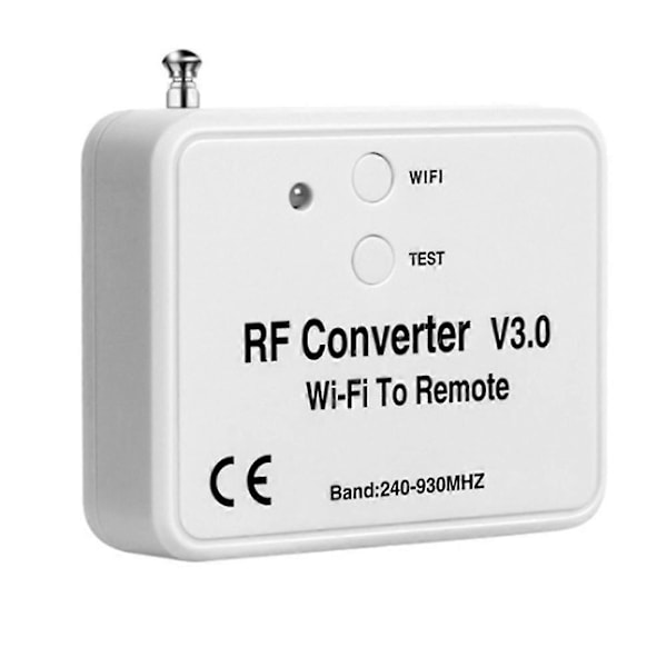Wifi Fjärrkontrollkonverterare Rf Radiofrekvens Wifi Fjärrkontroll 240-930Mhz kompatibel med Gara