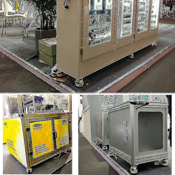 SNQTV-4 stk Møbelhjul, Drejelige Hjul, 60f Indtrækkelige Justerbare Hjul, Nylon Aluminium Legering, 250 kg Belastningsevne pr. Hjul