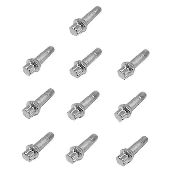 10 st Hjulbultar Muttrar för W164 W166 X204 W221 C216 C E GL ML S-klass A0009905407