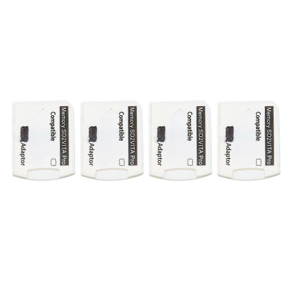 4 stk PSV Minnekortadapter Mikro Lagringskort Adapter for PS Vita 1000 2000 for PS TV