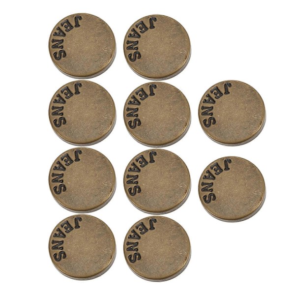 10 stk. Justerbare Avtakbare Knapper - DIY Tilbehør for Bukser, Ryggsekker, Gensere, Belter