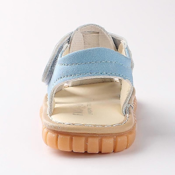 Babypojke/Flicka Sommar Spädbarns Kvittrande Sandaler Premium Gummifotsula Stängd Tå Halksäkra Skor Småbarn Första Gåskor