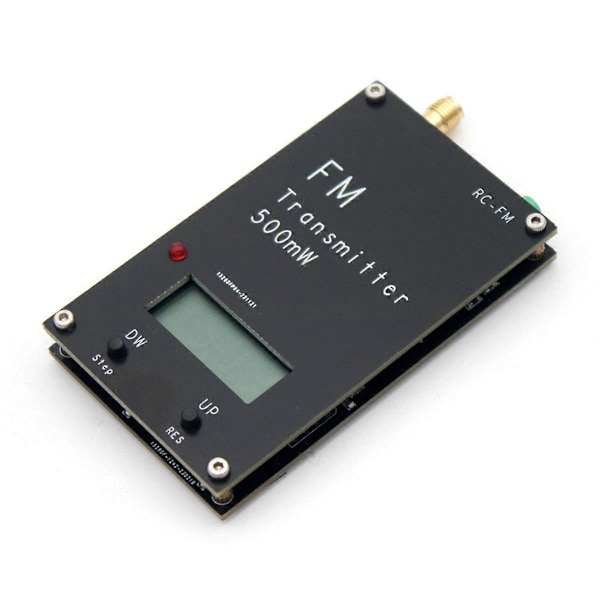 2000M 0.5W FM-sender LED-display Stereo Digital 76-108MHz til DSP Radio Broadcast Campus Radiostation Receiver