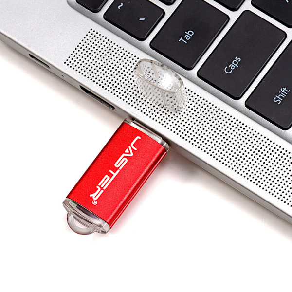 Nøglering Ultra Mini USB Flash Drive USB2.0 Hukommelsesinterface Red 64GB