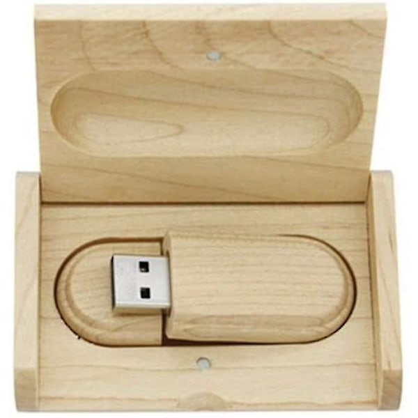 Puinen USB-muistitikku. USB2.0 2 Gt. Muistitikku. Tietojen tallennus puulaatikossa (2.0. 2 Gt)