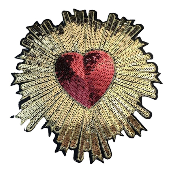 Broderte blomsterlapper med gradientmønster, hudvennlig stoff, DIY-sylapper, stryke-på-lapper