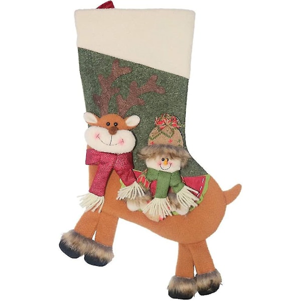 1pcs Christmas Tree Stockings Decoration Candy Gift Bag