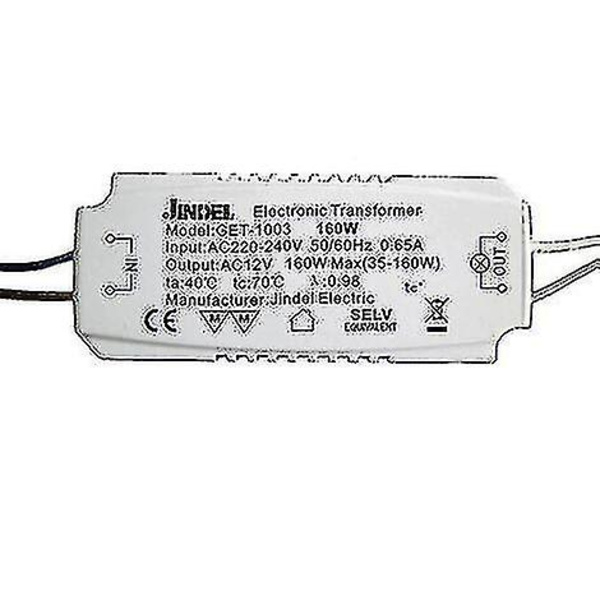 Halogen Transformator AC220-240v / AC12v Jindel Get-1003 160w - Vit