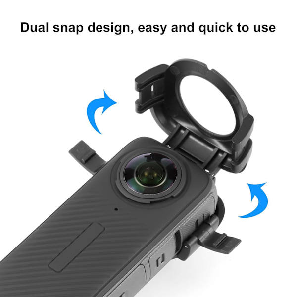 X4 Linskydd för Insta360 X4 Panoramisk Actionkamera Linskydd Fingeravtrycksbeständig anti-repor tillbehörssats (plast)