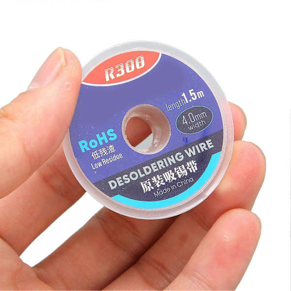 Juotinlangan poistolankka Nopea Lämpöjohtavuus Tehokas Puhdistus Ympäristöystävällinen Kupari Juotinlankka Elektroniikkalautaille 1.5M4mm