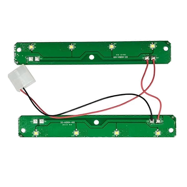 2 stk Kjøleskap LED Lysbrett for W11043011 PS12070396 (Bare PCB) Kjøleskap LED Lys