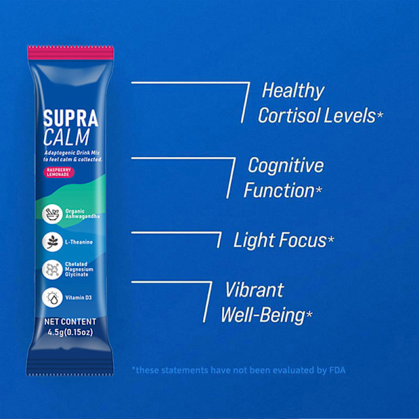 SuperCalm Magnesium Lugnande Elektrolyt Pulverdryck Mix 1 pcs