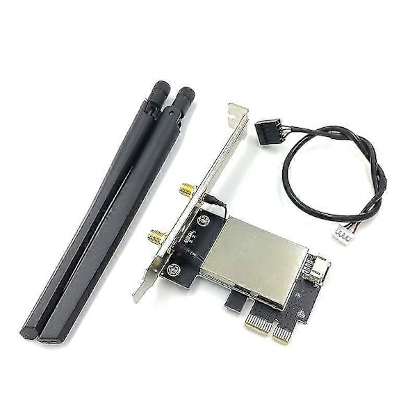 Ngff M2 Trådlöst Kort Till Pci-e Pcie Dator Bluetooth Konverteringsadapter Med 2 Ac-antenner Kompatibel