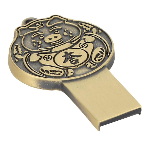USB 2.0 Flashdrev - Bærbar, Vandafvisende Metalhukommelsesnøgle til Computer, Laptop, TV - 32 GB