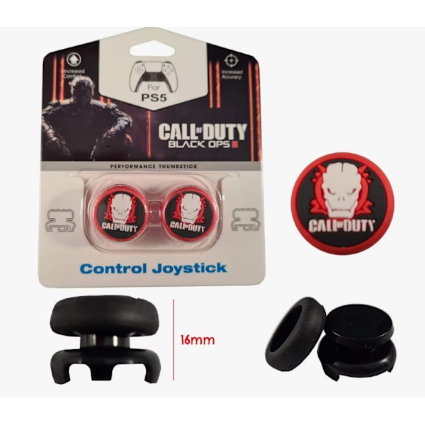 Speluppgraderingskit för Gamepads: Joystick-skydd + 16mm Höjare - Höj Ditt Spel Black Ops 3