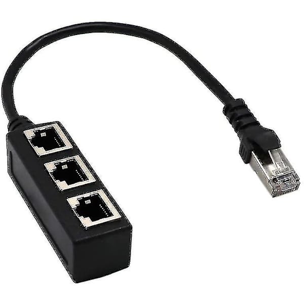 Nettverk 1 til 3 Ethernet-overføring, nettverkskabelsplitter, Ethernet én til tre forlengelseslinje