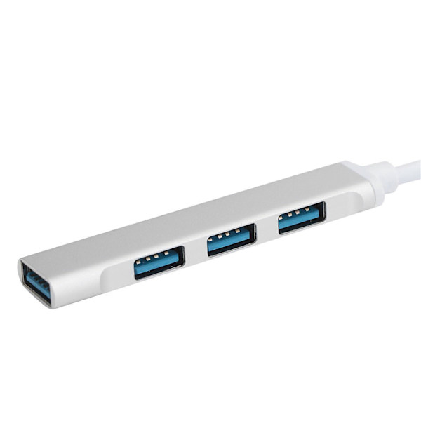 USB3.0 Hub 4 Port Aluminium Legering Adapter Konverter UltraHög Hastighet Splitter Tillbehör
