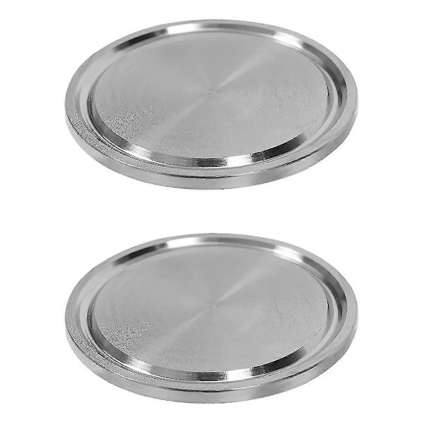 Rostfria Klämmuttrar, 2 st Klämändlock, 1,5 tum 304 Rostfritt Stål Sanitärt Plugg, för 2 tum OD Klämlock