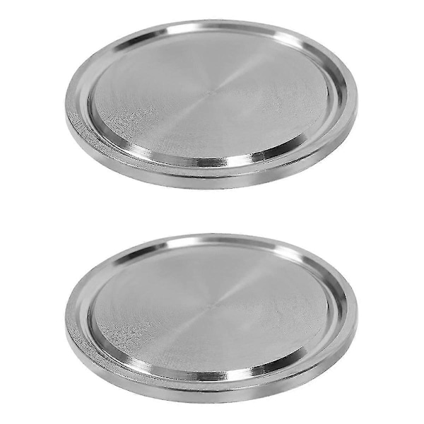 Rustfrit Stål Klemmepropper, 2 stk. Klemme Endekapsler, 1,5 tommer 304 Rustfrit Stål Sanitærprop, til 2 tommer OD Klemme Dæksel